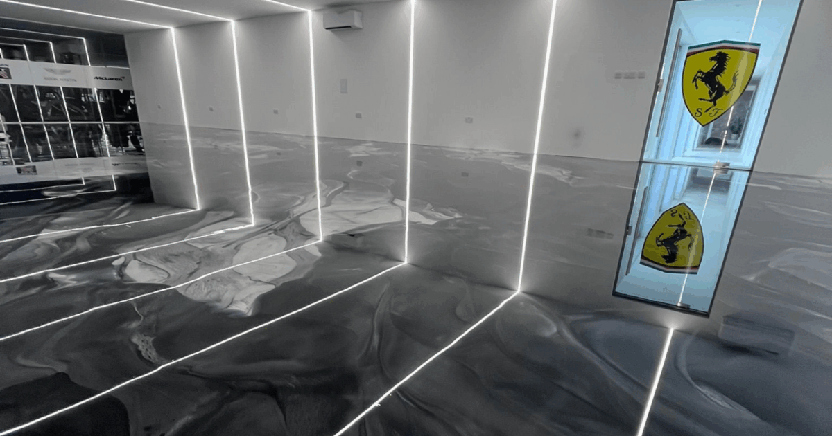 Marble Resin High Gloss Floor Urban Resin Liverpool UK