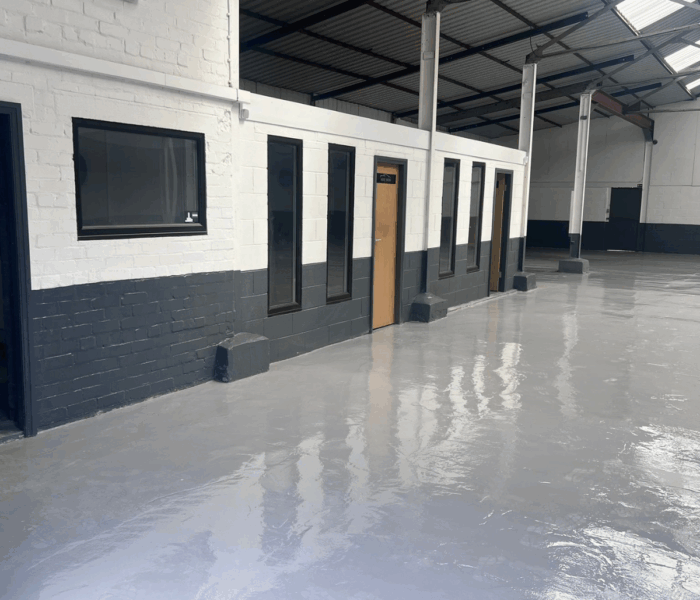 High Build Resin Floor Industrial Spaces Urban Resin Liverpool Northwest UK