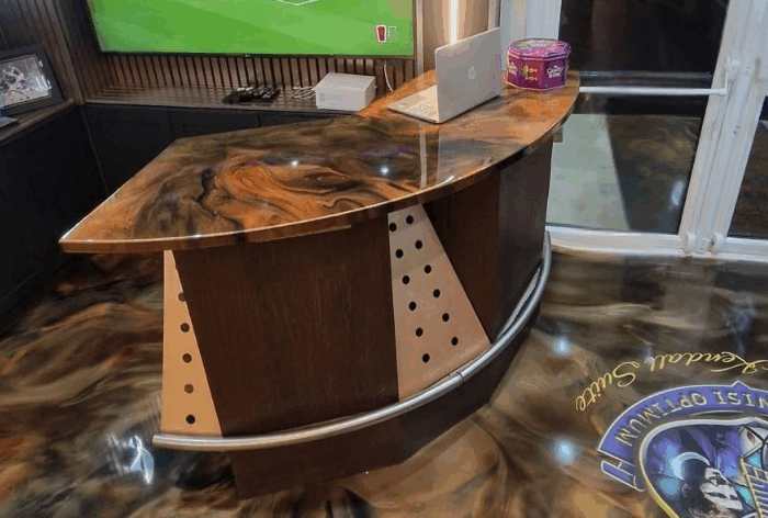 Bar Commercial Resin Countertop Urban Resin Liverpool Northwest UK