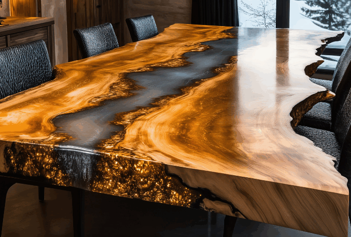 Resin River Dining Table Urban Resin Liverpool Northwest UK
