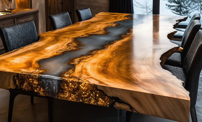 Resin River Dining Table Urban Resin Liverpool Northwest UK