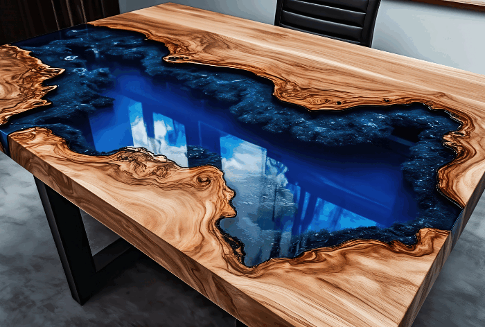Resin River Office Table Urban Resin Liverpool Northwest UK