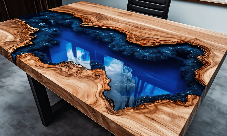 Resin River Office Table Urban Resin Liverpool Northwest UK